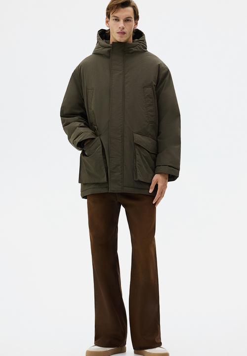 H&M - Water-repellent padded parka - dark khaki green