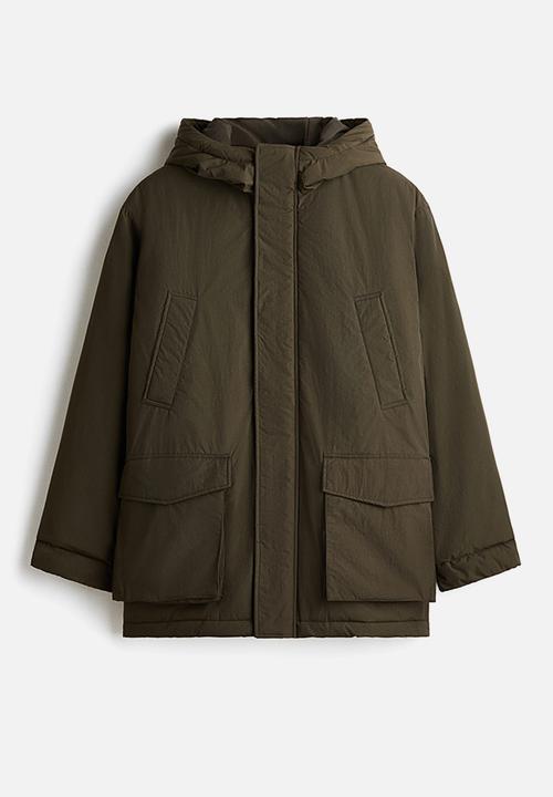 H&M - Water-repellent padded parka - dark khaki green