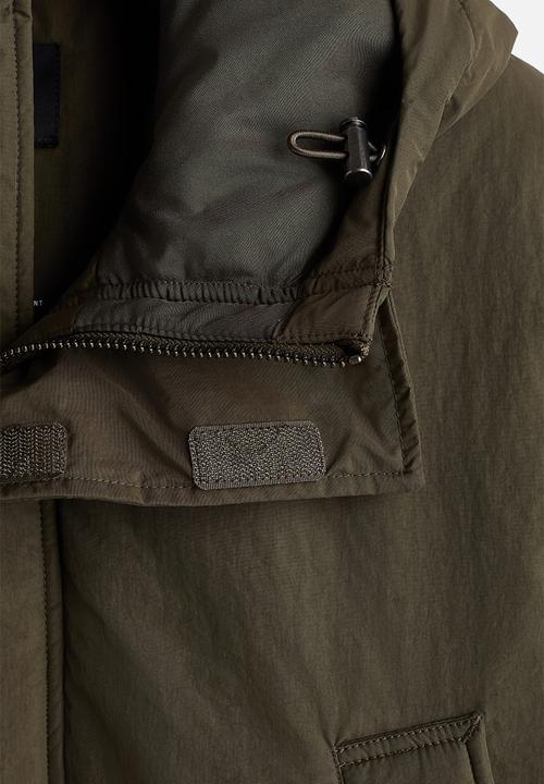 H&M - Water-repellent padded parka - dark khaki green