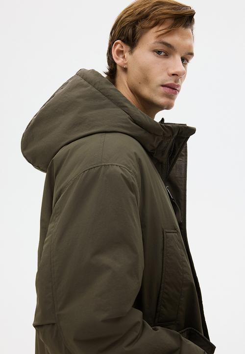 H&M - Water-repellent padded parka - dark khaki green