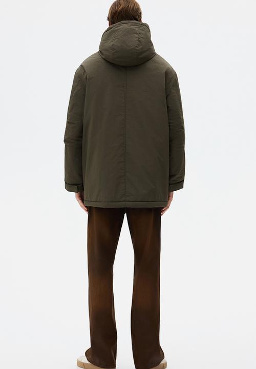 H&M - Water-repellent padded parka - dark khaki green