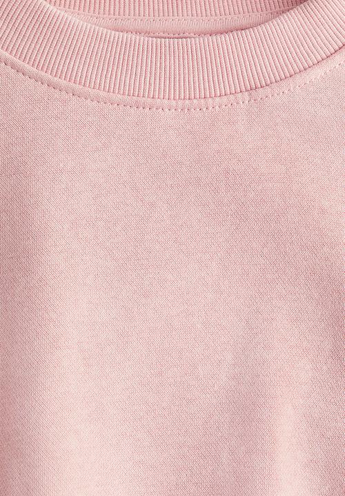 H&M - Frilled sweatshirt - light pink