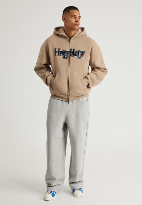 Factorie - Half Half Zip Thru Hoodie - Hh Crema/Holy Grail