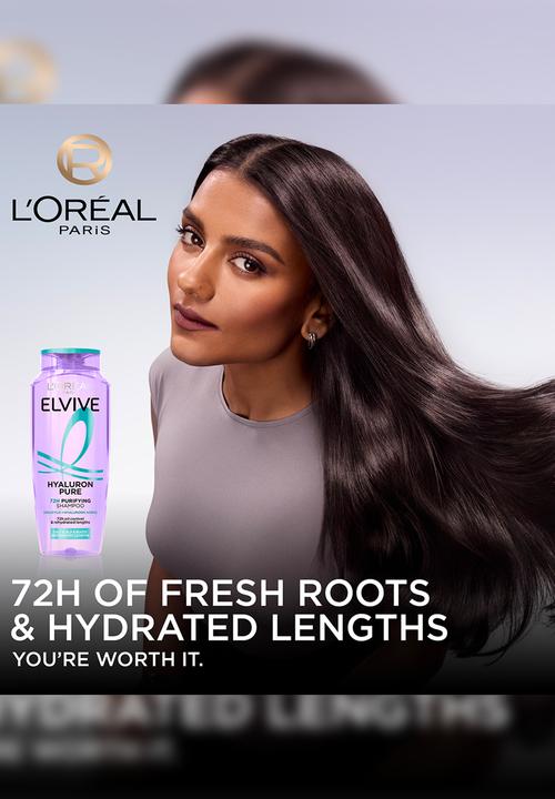 L'Oreal Paris - Elvive Hydra Pure 72H Purifying Shampoo - 400ml