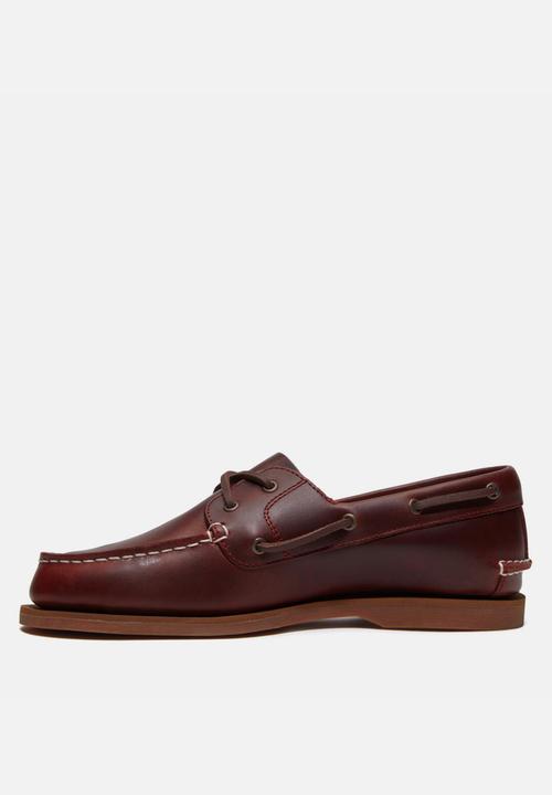 Timberland - Classic boat shoe - burgundy full grain