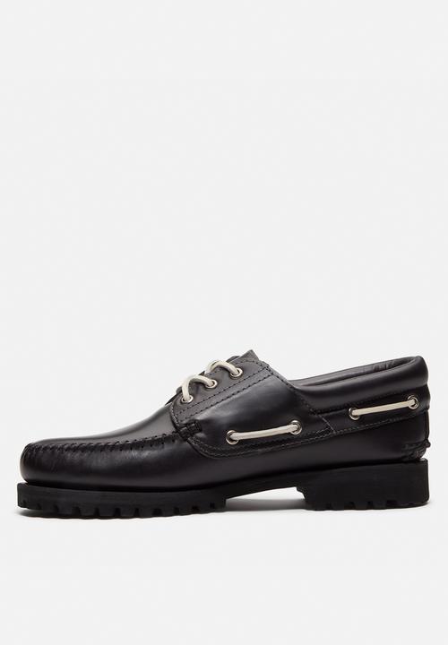 Timberland - Timberland Authentic Boat Shoe - Black Fgrain W Md Brown