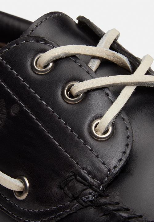 Timberland - Timberland Authentic Boat Shoe - Black Fgrain W Md Brown