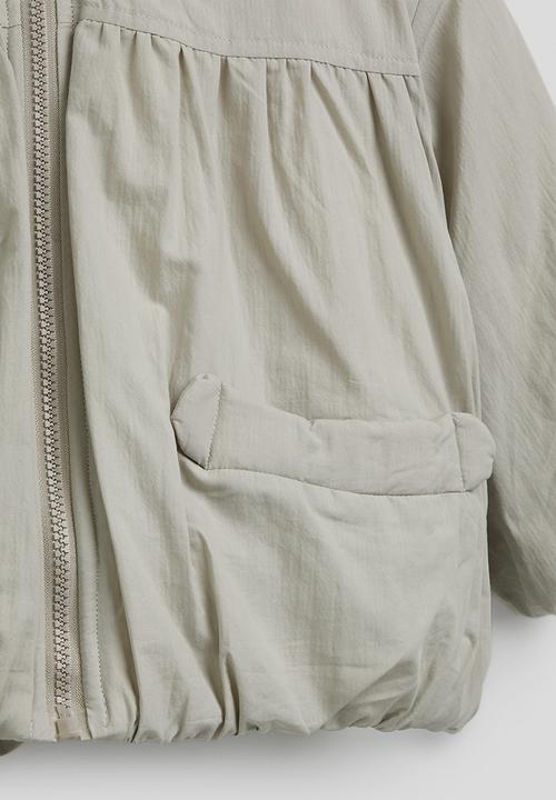 Pop Candy - Animal ear bubble hem jacket - alabaster