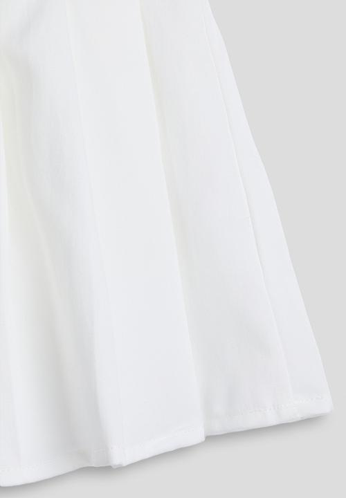 Pop Candy - Sweatshirt with pleated skirt - navy/white