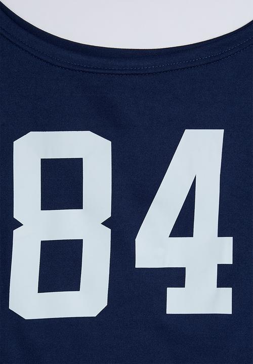Pop Candy - Sweatshirt with pleated skirt - navy/white