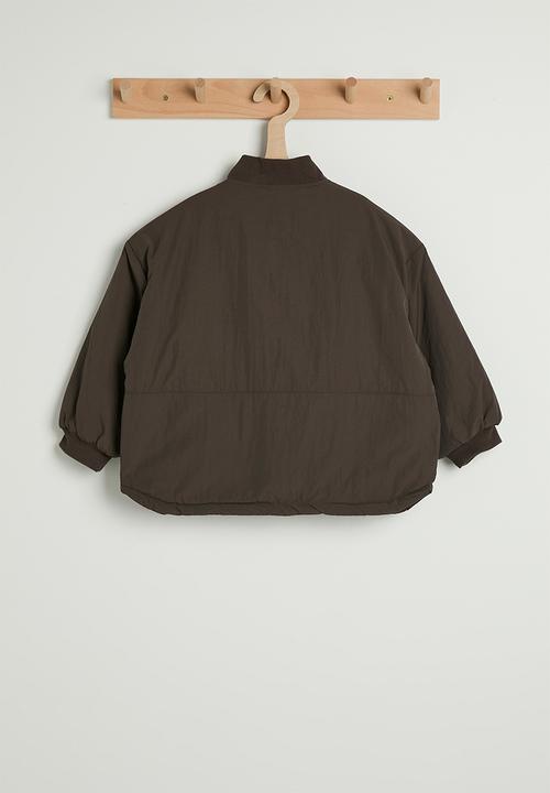 Pop Candy - Bomber-style jacket with flap pockets - dark brown