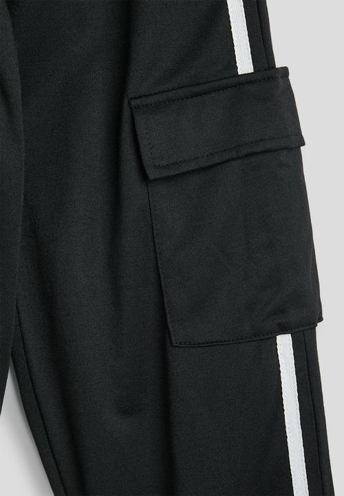 Pop Candy - Cropped zip-up jacket & cargo pants - black