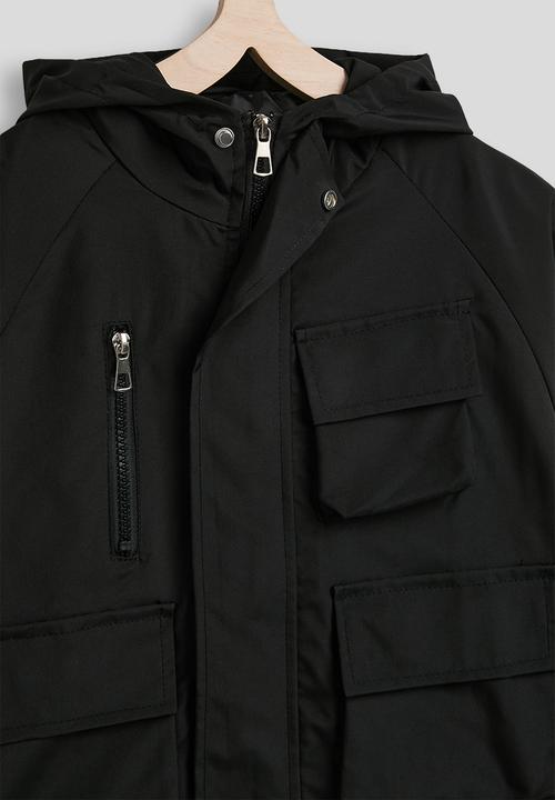 Pop Candy - Hooded cargo jacket - black