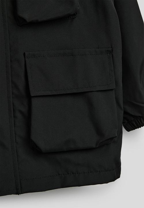 Pop Candy - Hooded cargo jacket - black