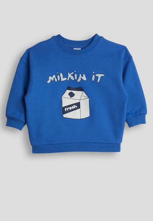 Cotton On - Bundle Riley Sweater & Trackpant - Harbour Blue/Milkin It