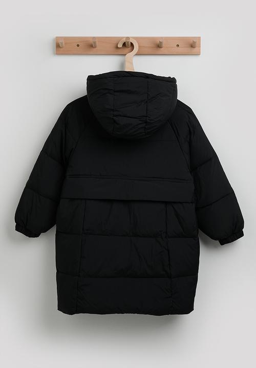 Pop Candy - Midi puffer jacket - black