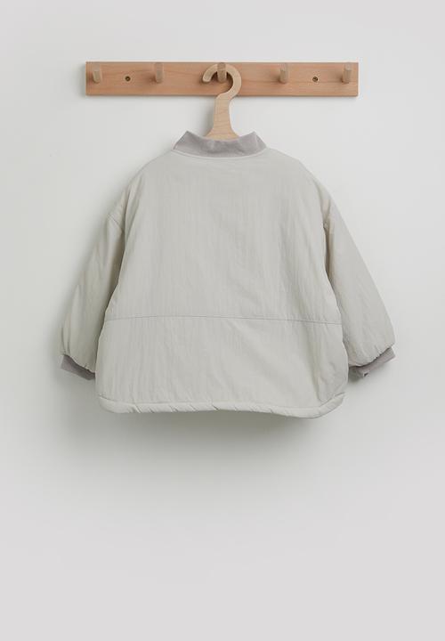 Pop Candy - Bomber-style jacket with flap pockets - light grey