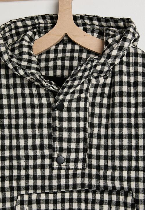 Pop Candy - Hooded jacket - black gingham