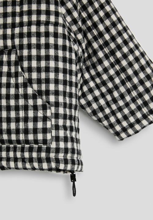 Pop Candy - Hooded jacket - black gingham