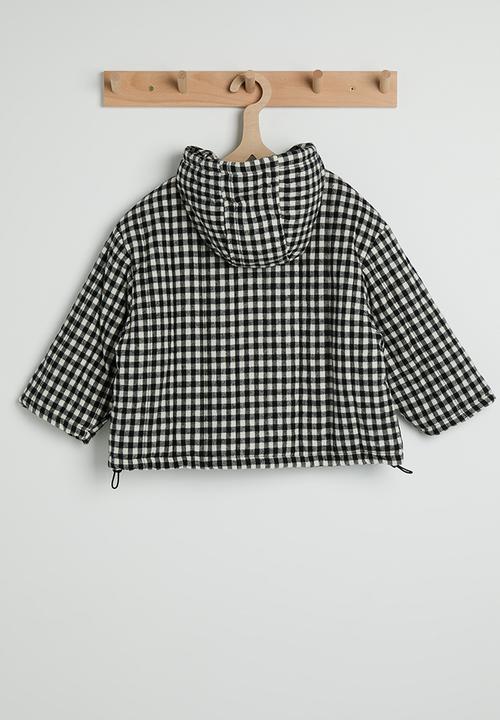 Pop Candy - Hooded jacket - black gingham