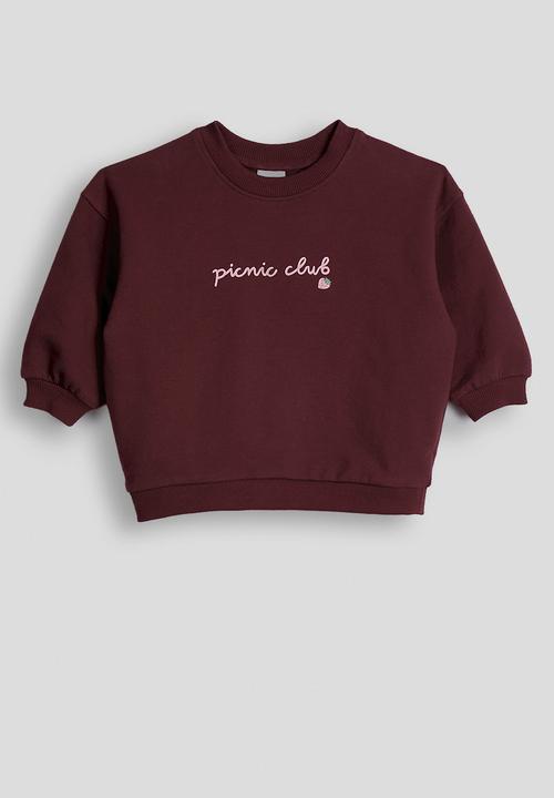 Cotton On - Bundle Riley Sweater & Trackpant - Bordeaux/Picnic Club