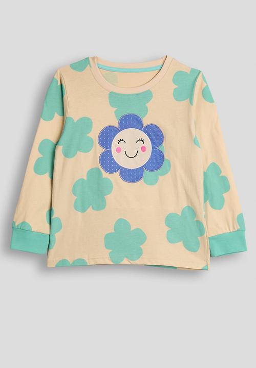 Pop Candy - Floral aop sweatshirt & joggers - blond/blue