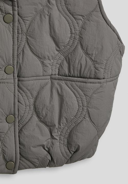 Pop Candy - Onion quilted puffer vest - dark grey