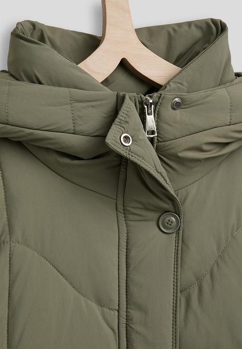 Pop Candy - Utility detailed puffer jacket - khaki green