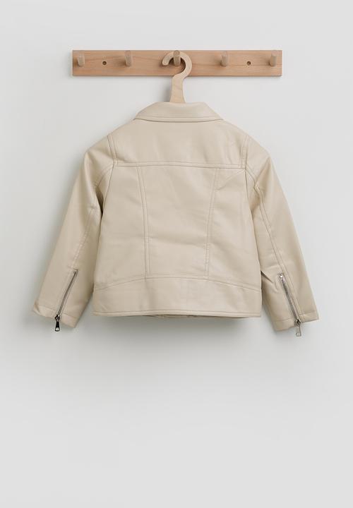 Pop Candy - Biker jacket - cream