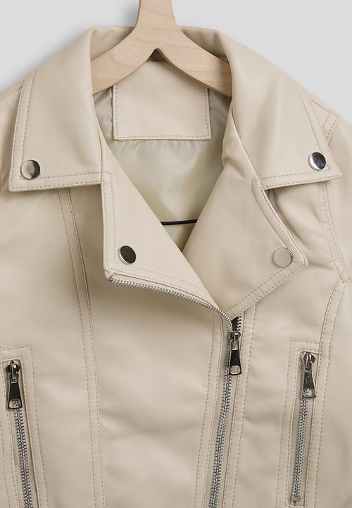 Pop Candy - Biker jacket - cream