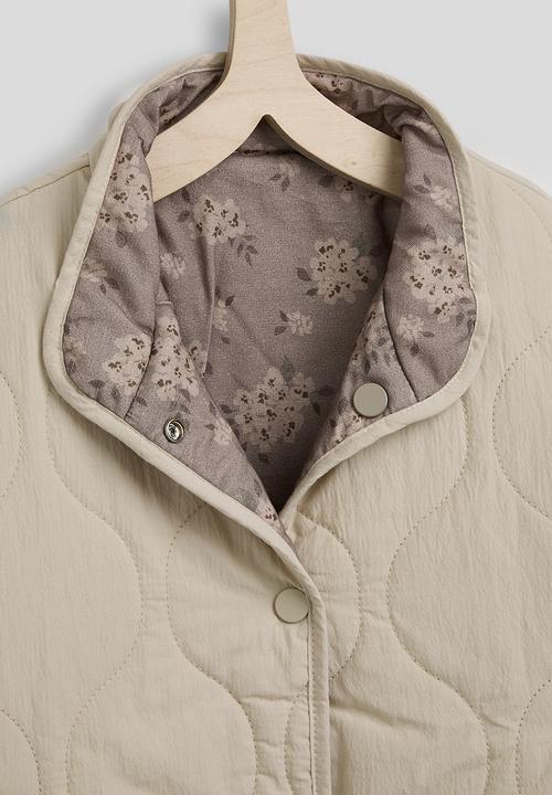 Pop Candy - Onion quilted padded jacket - soft ecru