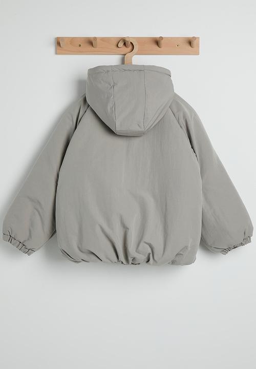 Pop Candy - Faux fur lined padded jacket - stone