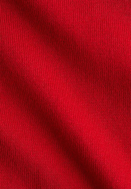 H&M - Fine-knit polo-neck top - red
