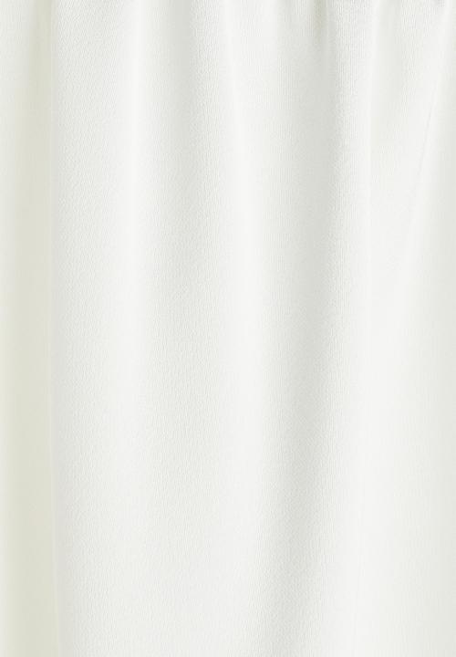 H&M - Tie-neck chiffon blouse - white