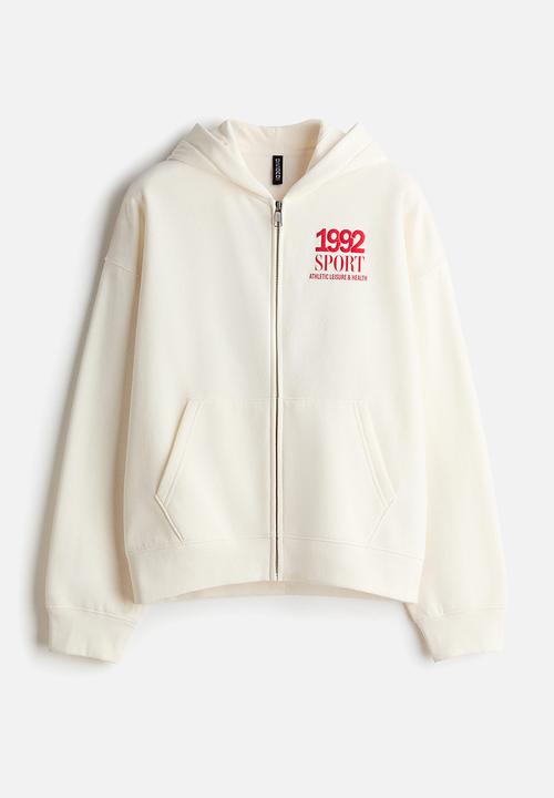 Zip-through hoodie - white/sport - 1298024003