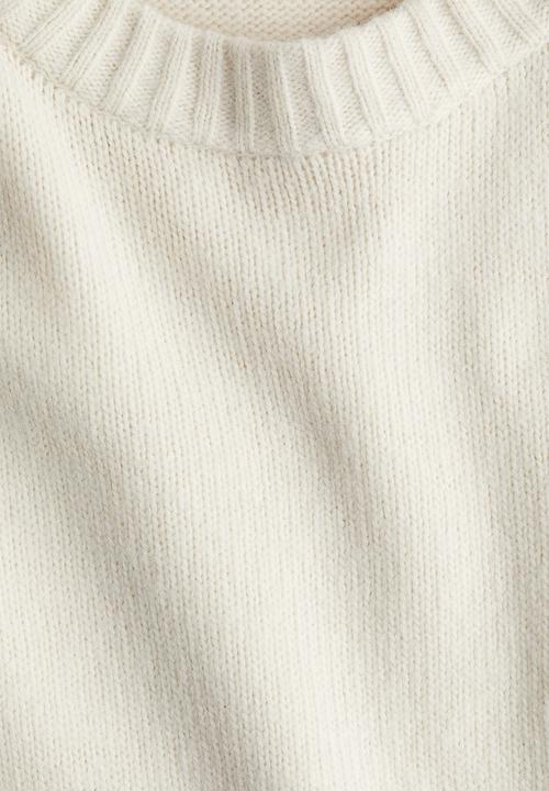H&M - Short-sleeved jumper - light beige