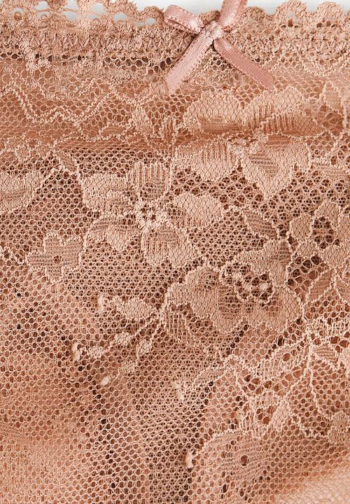 H&M - 2-Pack lace thong briefs - light brown