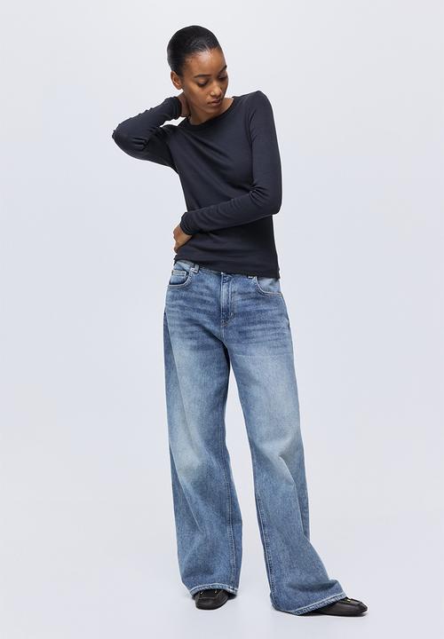 H&M - Long-sleeved jersey top - navy blue