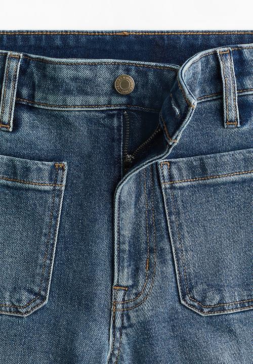 H&M - Wide high jeans - denim blue