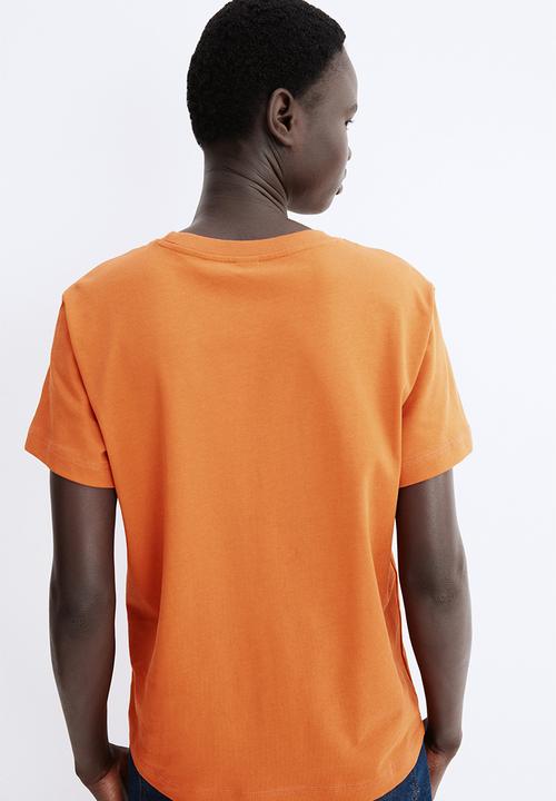 H&M - Oversized cotton t-shirt - orange