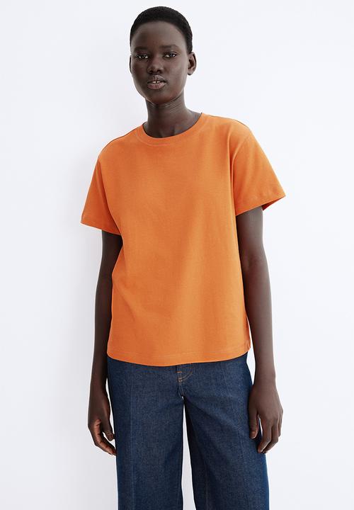 H&M - Oversized cotton t-shirt - orange