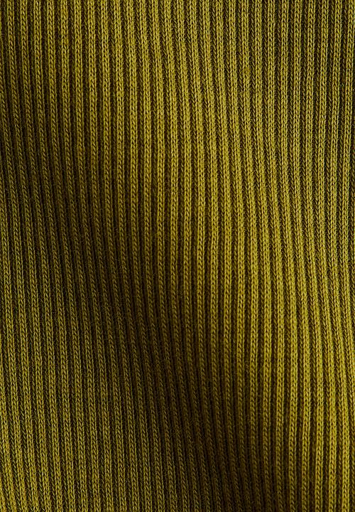 H&M - Ribbed cotton top - olive green