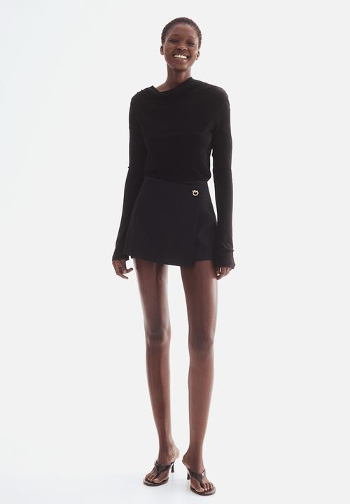 H&M - Wrap skort - black
