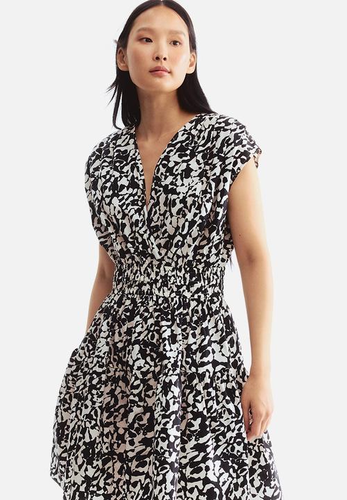 H&M - Cotton dress - black/patterned