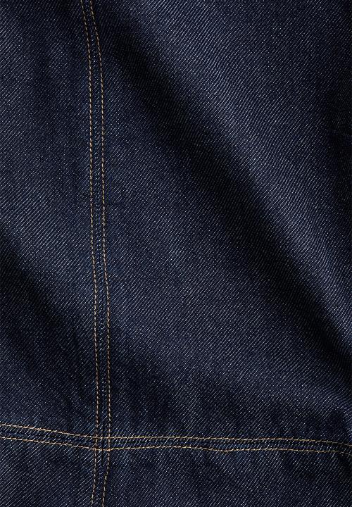 H&M - Belted denim playsuit - dark denim blue