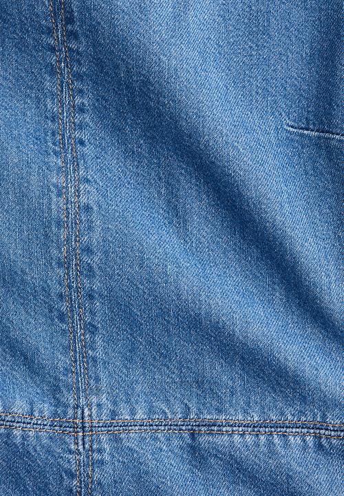 H&M - Belted denim playsuit - denim blue
