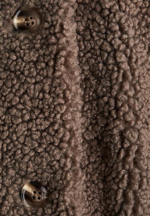 H&M - Teddy jacket - dark beige
