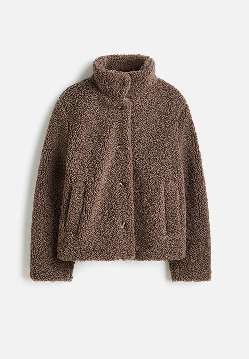 H&M - Teddy jacket - dark beige