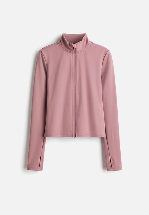 H&M - Zip-through sports jacket with softmove? - antique rose