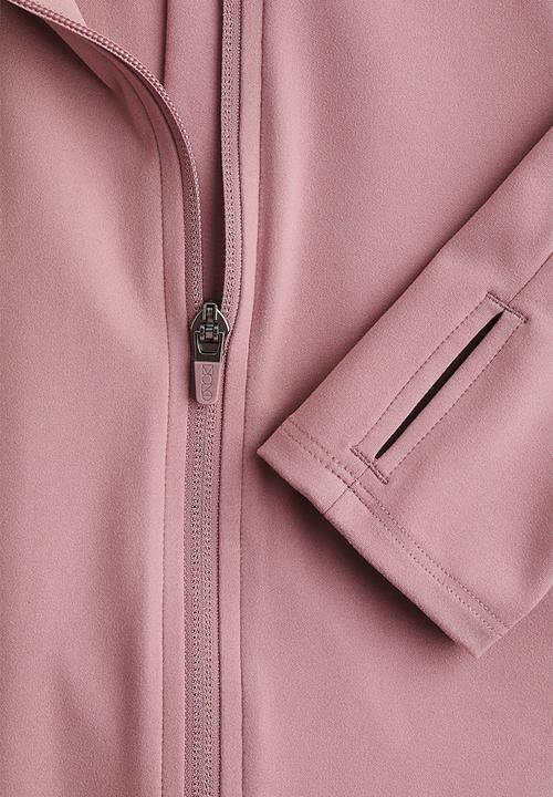 H&M - Zip-through sports jacket with softmove? - antique rose